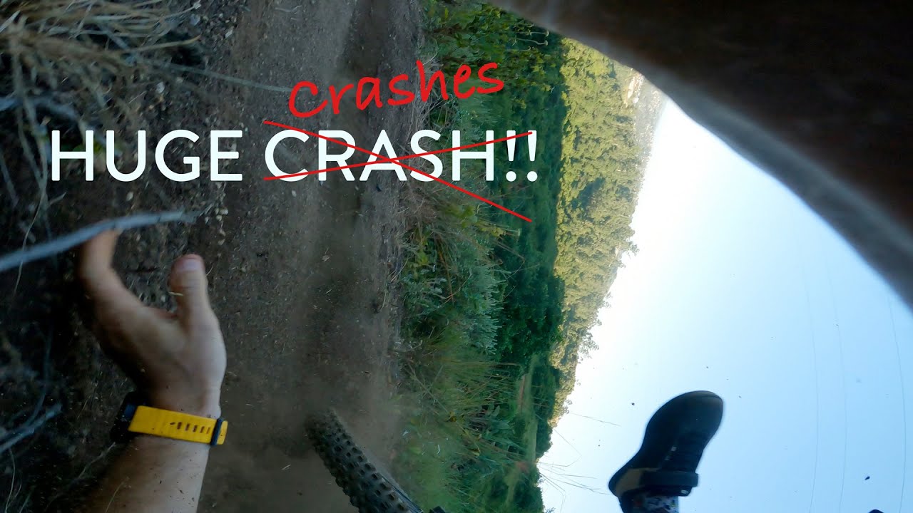 HUGE CRASHES! | DH MTB with a couple of senders!
