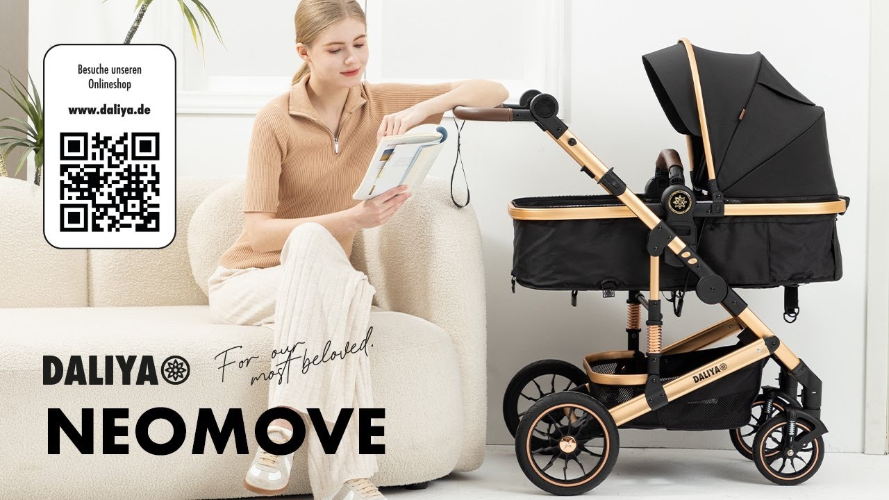 Daliya® NEOMOVE 3in1 Kinderwagen mit i-Size Babyschale. Ein moderner Reisekinderwagen & Buggy.
