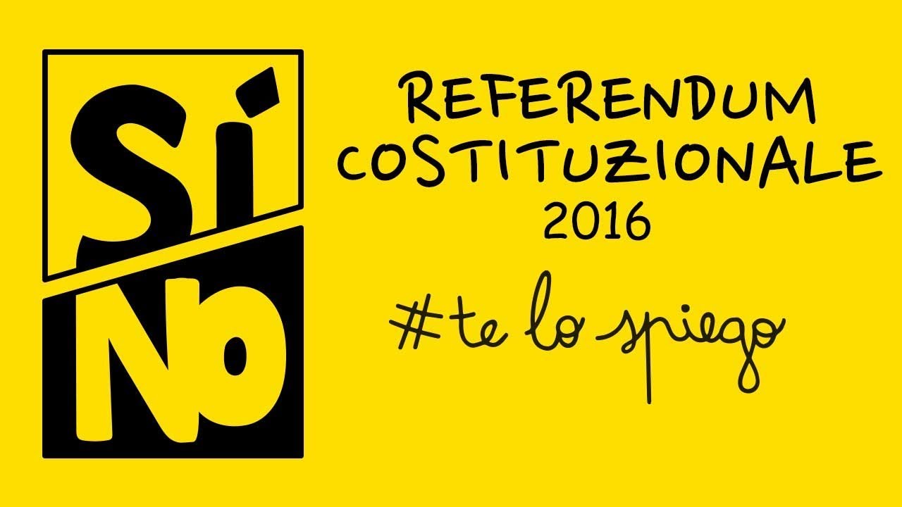 REFERENDUM COSTITUZIONALE 2016:  #TELOSPIEGO! (AGGIORNATO)