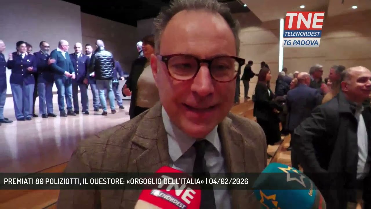 PREMIATI 80 POLIZIOTTI, IL QUESTORE: «ORGOGLIO DELL'ITALIA» | 04/02/2026