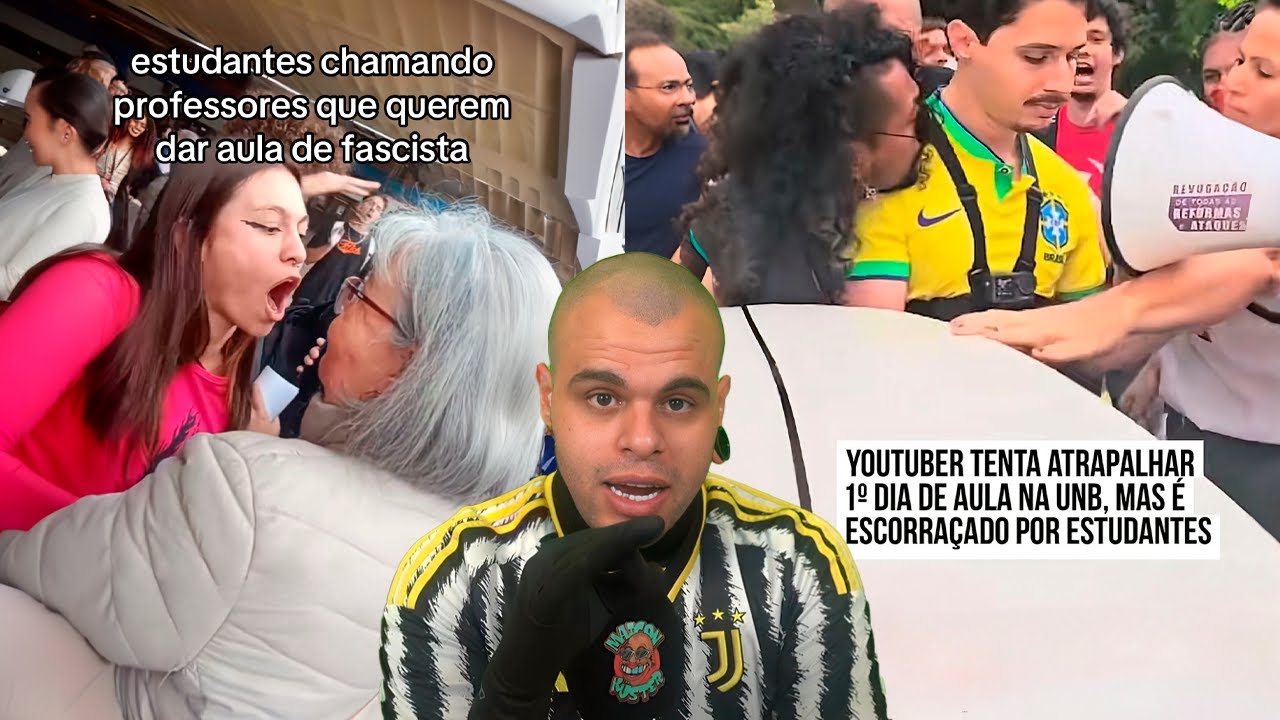 rinha de militantes na rua