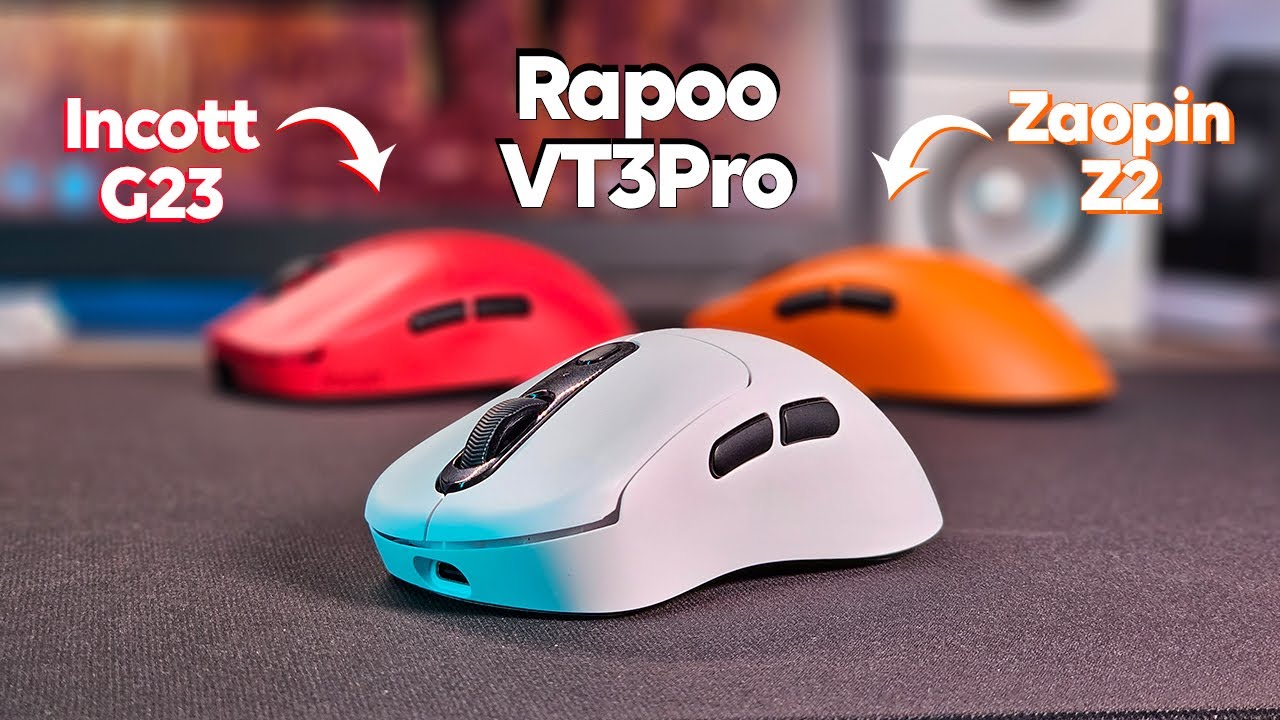 TESTEI e COMPAREI o Rapoo VT3Pro - Mouse ergonômico custo/benefício do Aliexpress