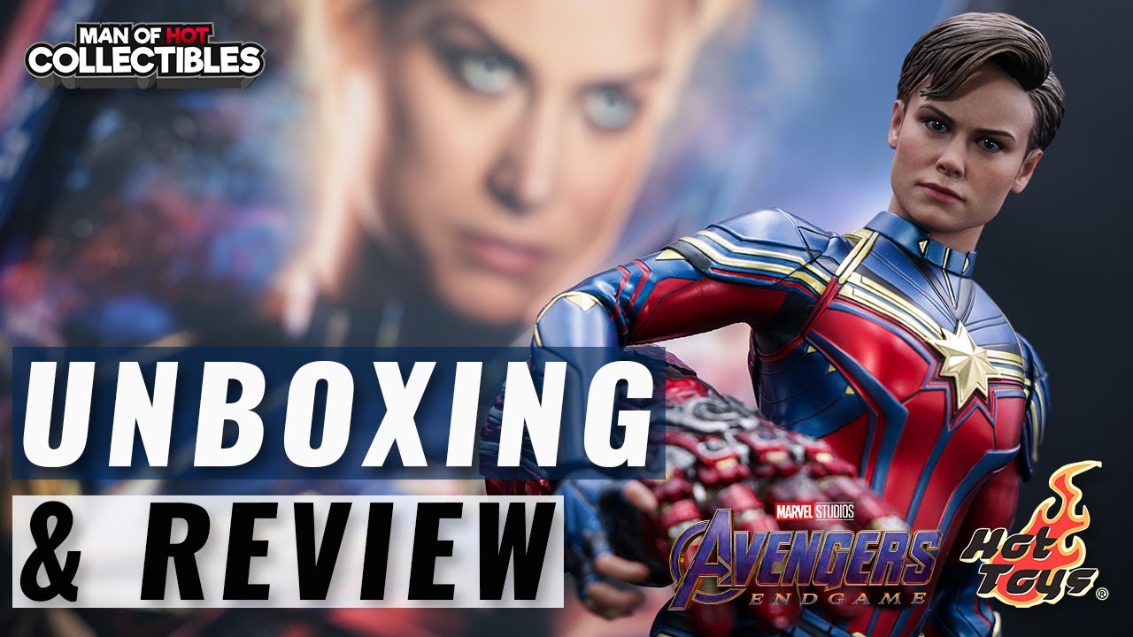 Hot Toys CAPTAIN MARVEL Avengers Endgame Unboxing and Review