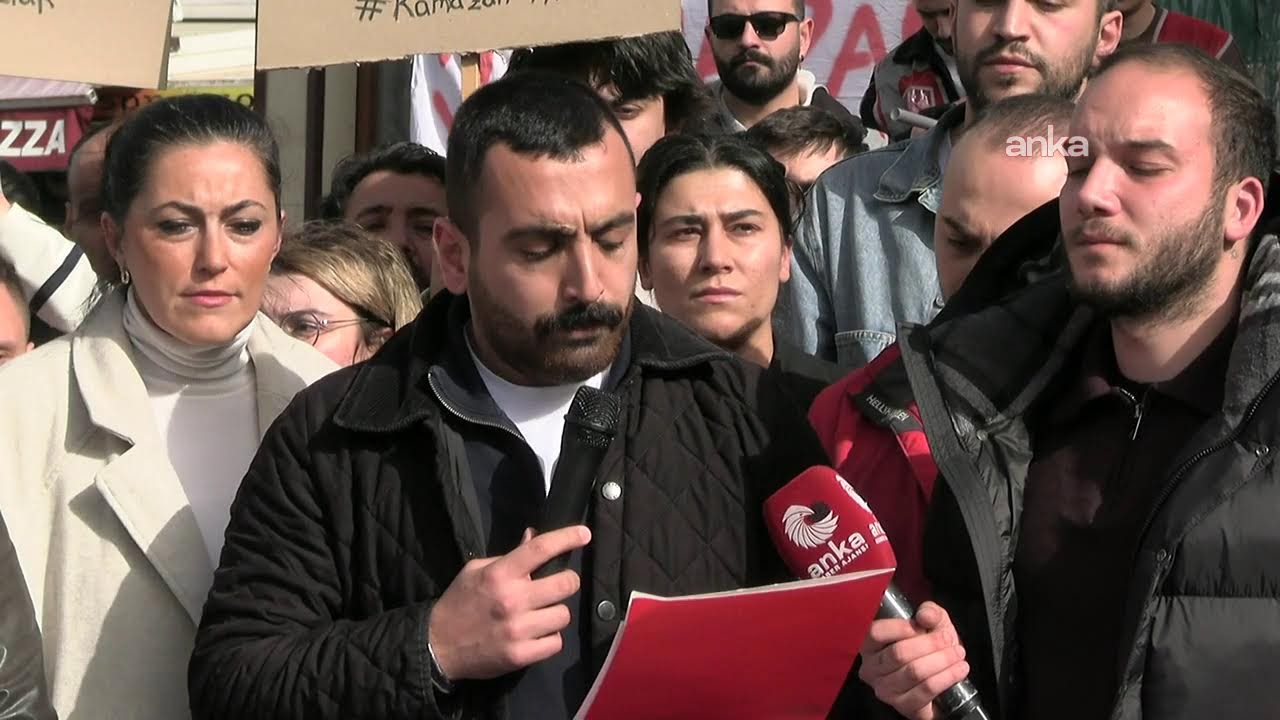CHP İstanbul Gençlik Kolları,  Ramazan Yıldız'ın tutuklanmasını protesto ediyor #Canlı