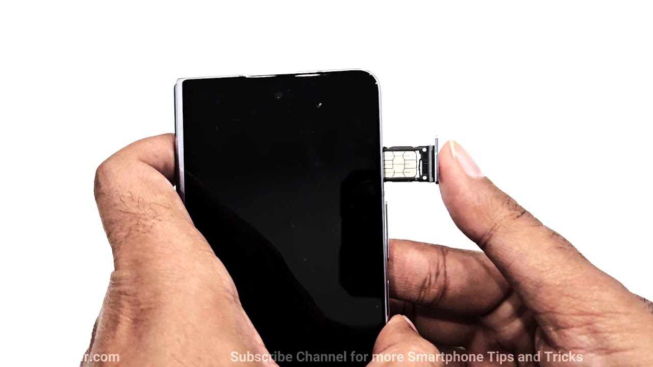 Как вставить SIM-карту в Samsung Galaxy Z Fold 5