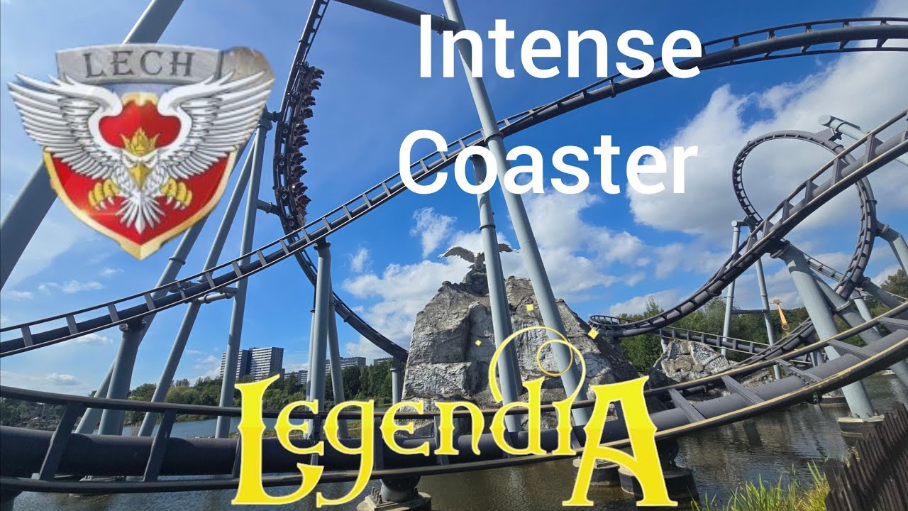 Lech Coaster Legendia sehr intensive Achterbahn in Polen Onride POV