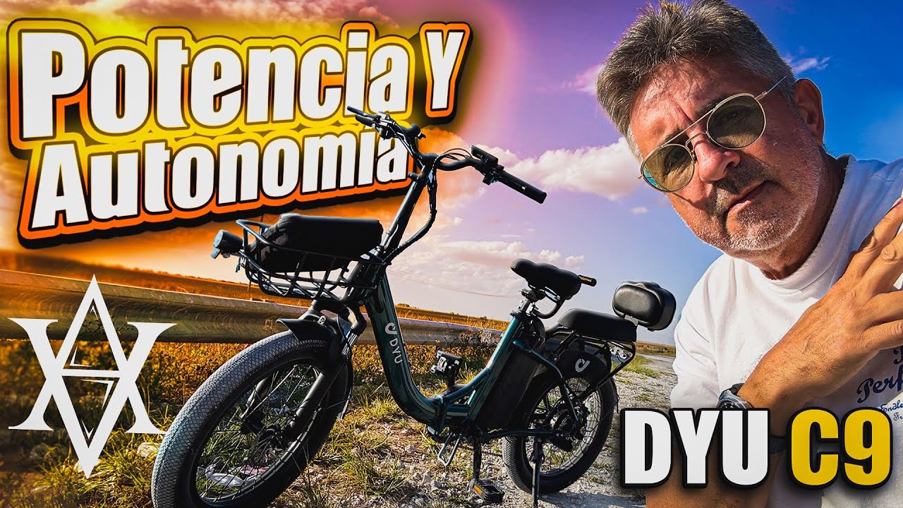DYU C9 &bull; Mejor Opci&oacute;n en Bicicletas El&eacute;ctricas Plegables Movilidad Urbana Potencia y Comodidad