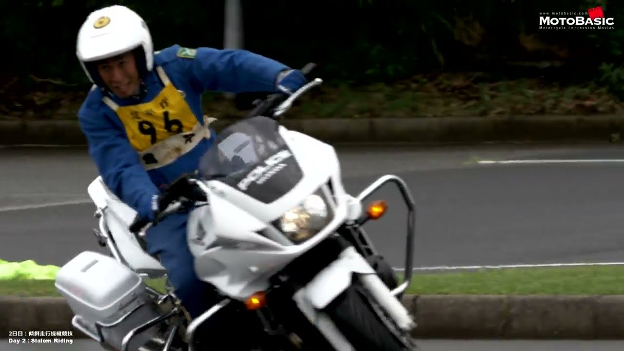 白バイの超高速スラロームバトル！第47回全国白バイ安全運転競技大会ダイジェスト Vol.3 2016 All Japan Police Motorcycle Competition Digest