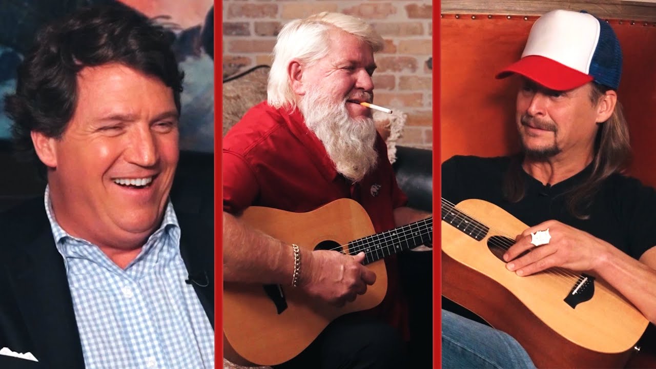 John Daly and Kid Rock Play Guitar for Tucker Carlson