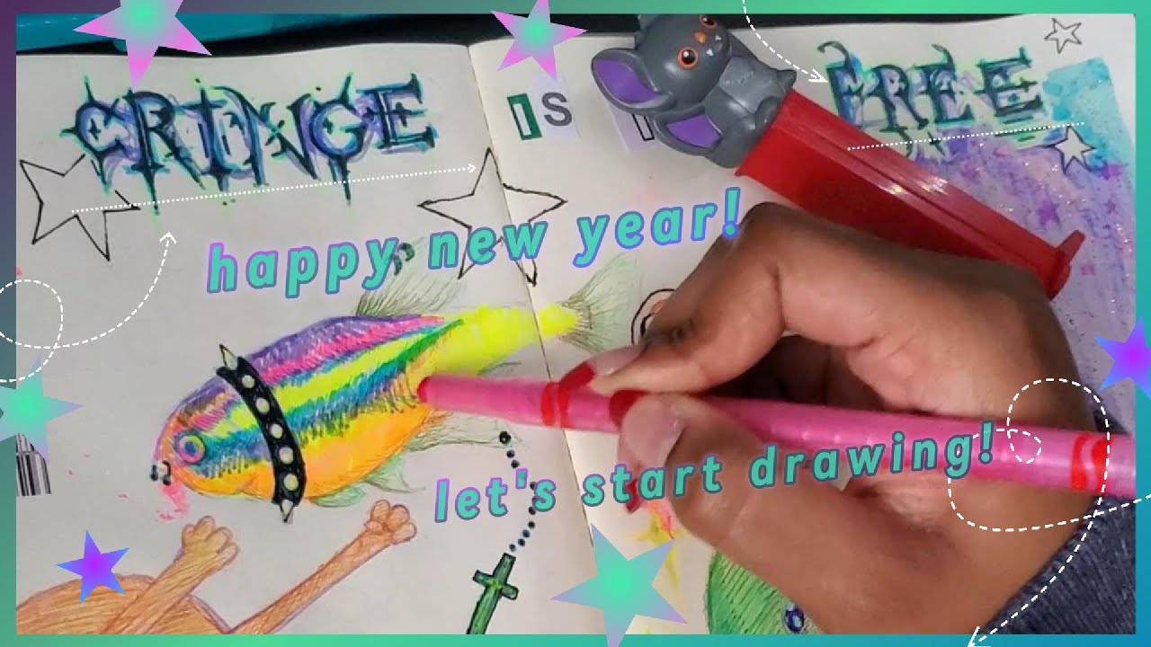 first sketchbook spread of 2026!