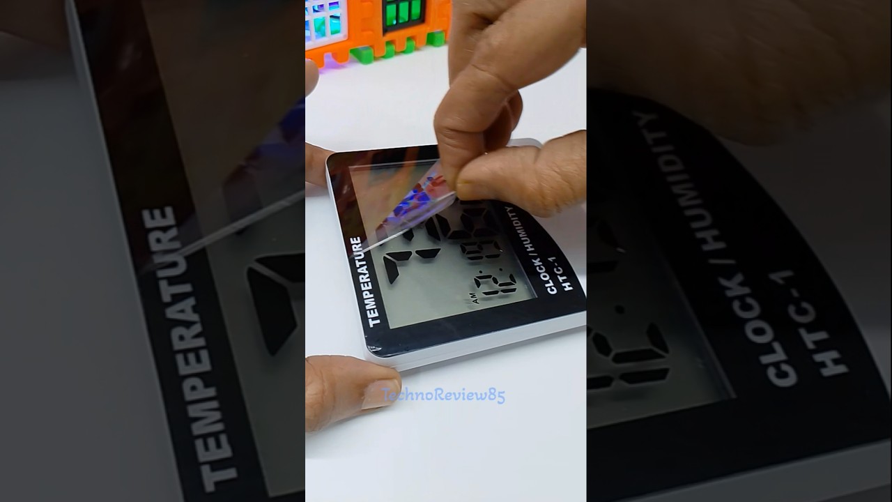 Temperature & humidity sensor clock quick unboxing #technoreview85