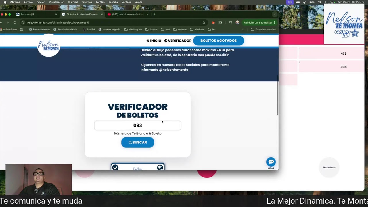 mini dinamica efectivo Grupo VIP