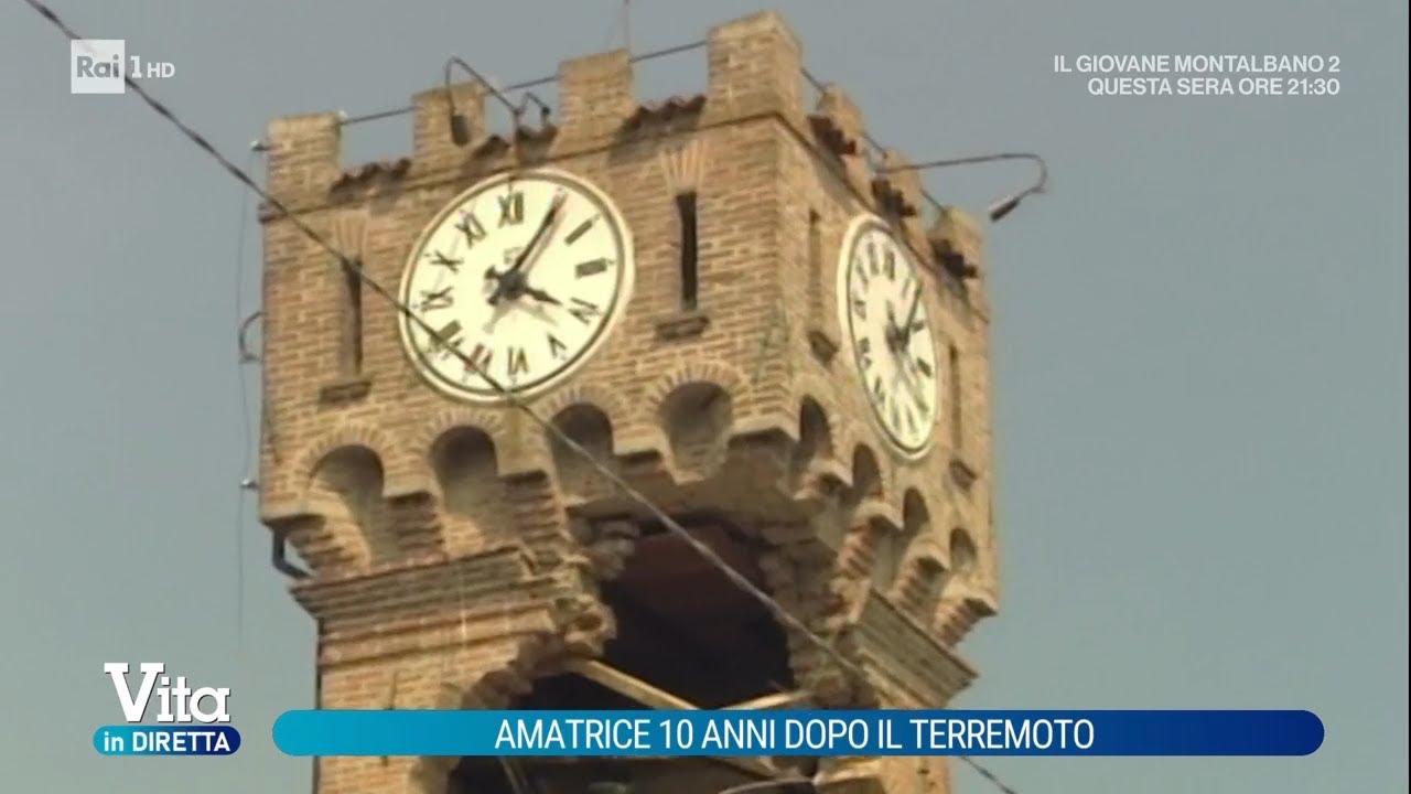 Amatrice, il ricordo 10 anni dopo il terremoto - Vita in diretta 24/08/2026
