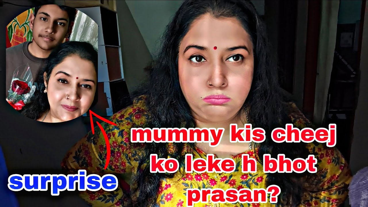 Mummy kis cheej ko leke h bhot prasan?🥲& Mummy ko diya surprise 🫢♥️🙏#mother #viral #minivlog 