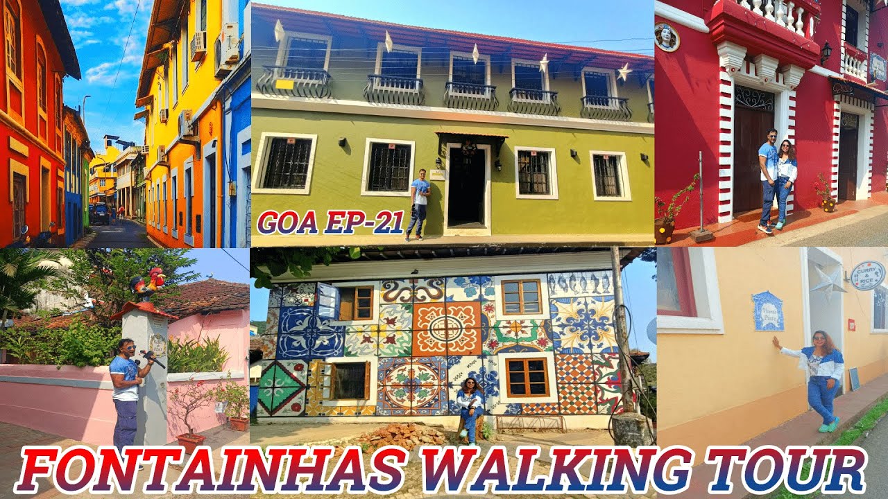 FONTAINHAS PANJIM | FONTAINHAS WALKING TOUR | LATIN QUARTER GOA | MINI PORTUGAL IN PANJIM GOA