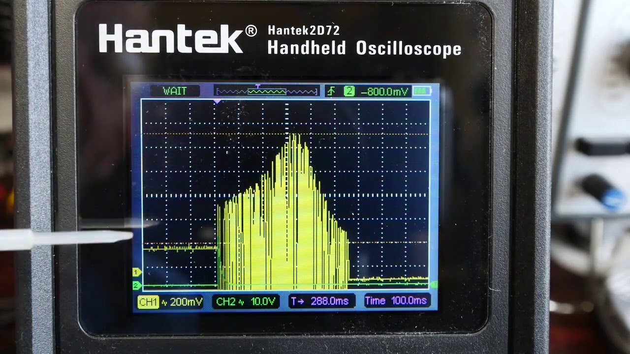 Hantek 2D72 Handheld oscilloscope - displaying Bode Plots