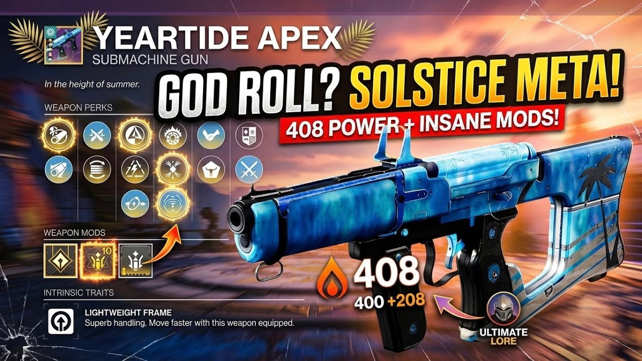 Destiny 2 - the Yeartide Apex SMG!!! #destiny2 #gaming #ps5 