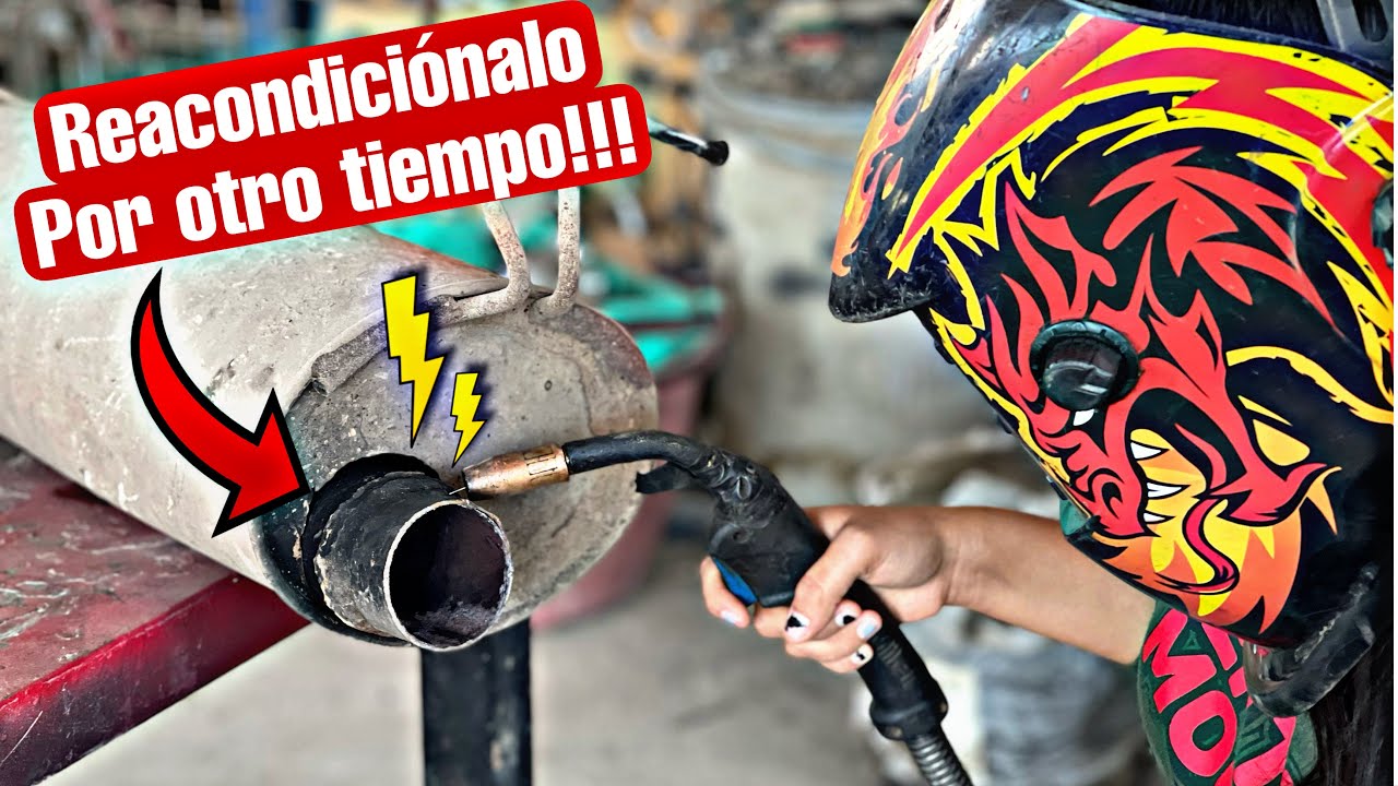 Como soldar o reparar un Escape de auto F&aacute;cilmente para que te dure un poco m&aacute;s!!