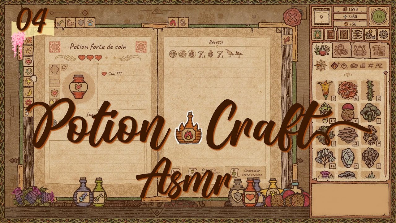 ASMR FR 🎮 Potion Craft - Un peu de personnalisation ⚗️🔥 - Ep 04