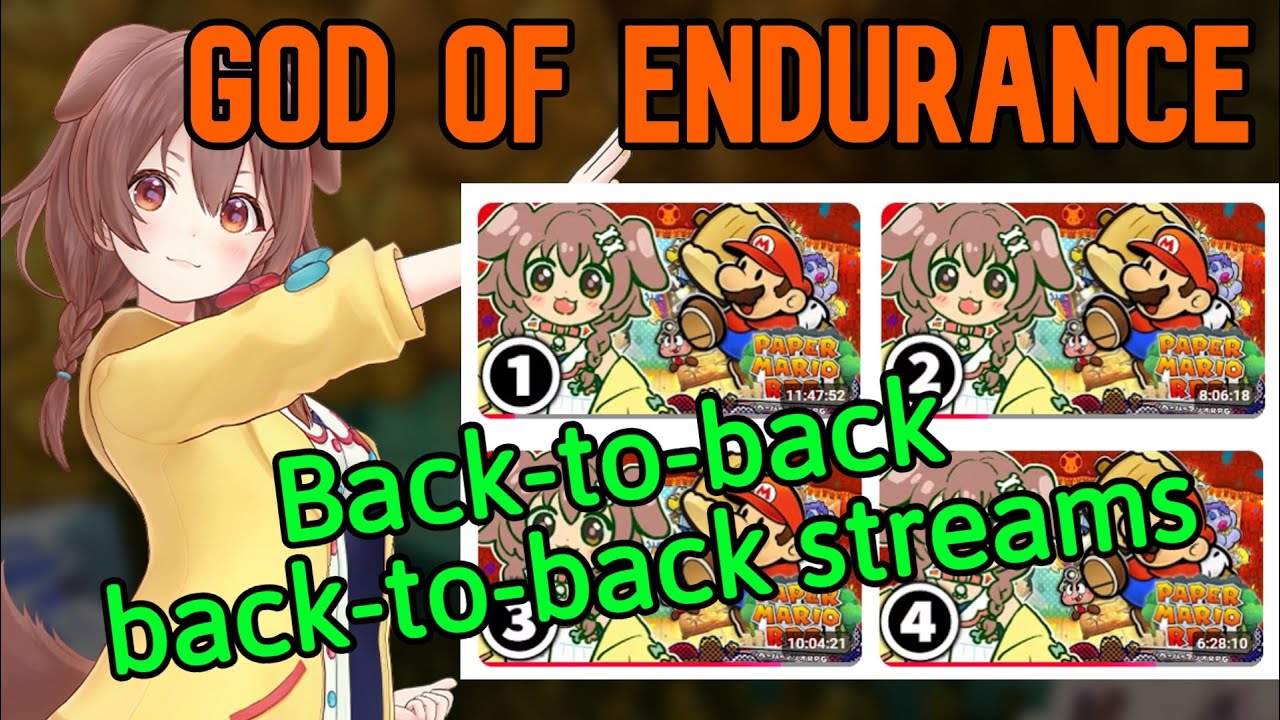 Korone Stayed Up for 43 HOURS to Beat Paper Mario in One Sitting [Hololive]