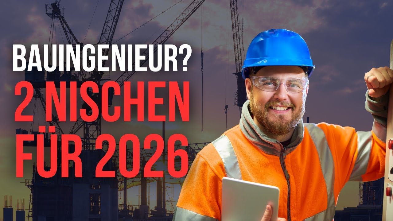 Als Bauingenieur schnell reich werden? 2 Top Nischen 2026, die extrem gebraucht werden! (Anleitung)