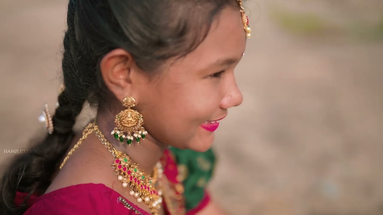4k pranaswi half saree ceremony pre out door cenimatic shoot # Hampi studios # Hampi photography