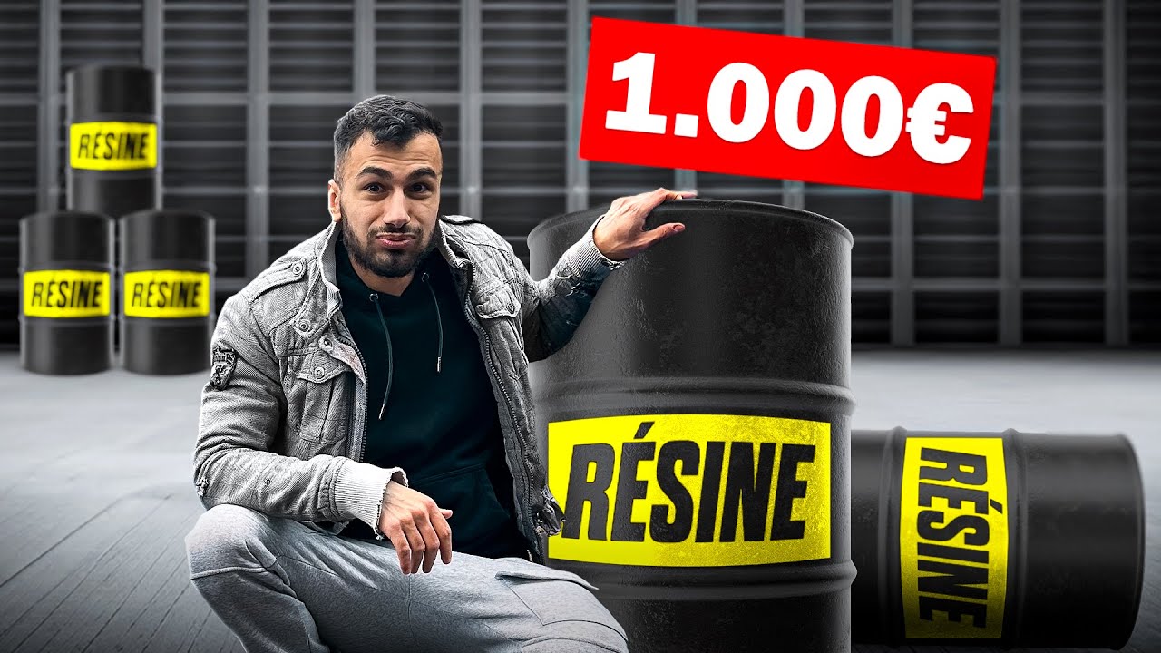 1 000€ de résine pour une création