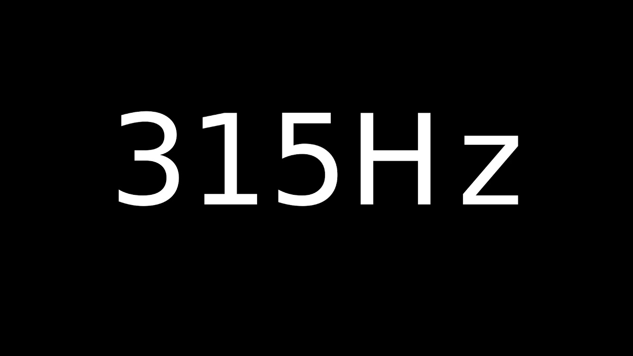 Speaker Sound Test 315Hz