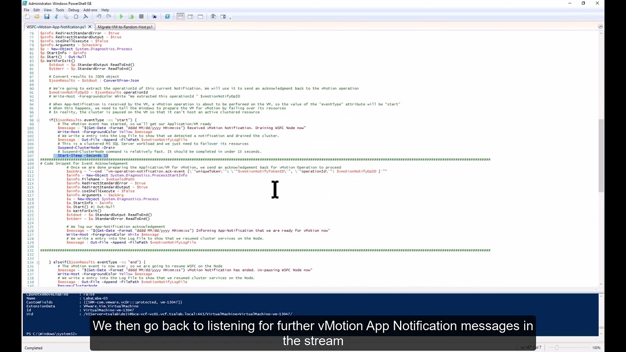 Improving Workloads Availability on VCF with vMotion Application Notification