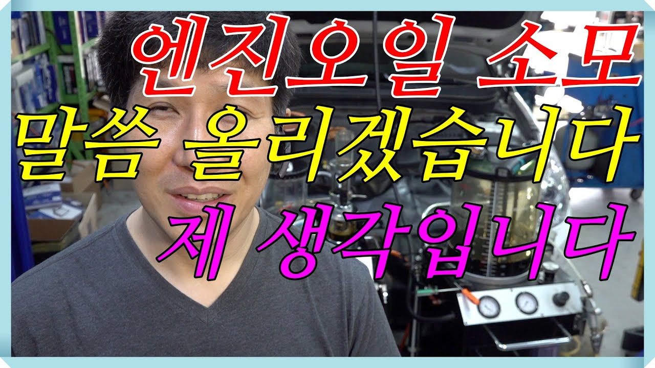 자동차 엔진오일 소모에 대해서 말씀올리겠습니다..제 생각입니다...