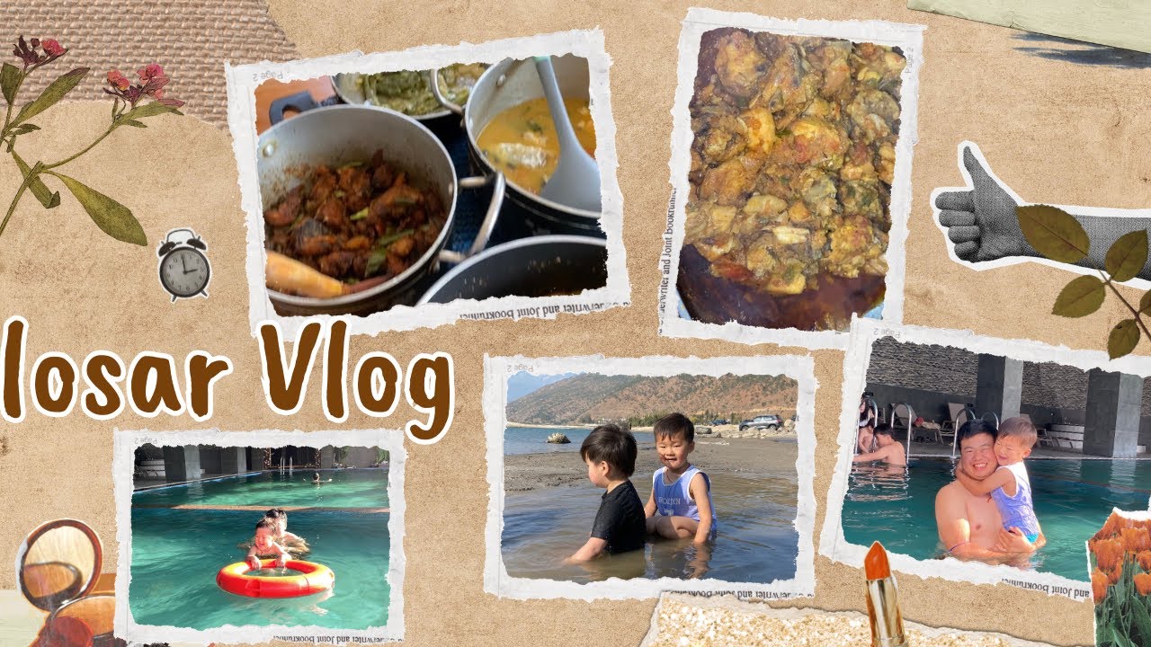 A Simple Dangpa Losar with Family | Punakha Beach Fun with Kids 🇧🇹