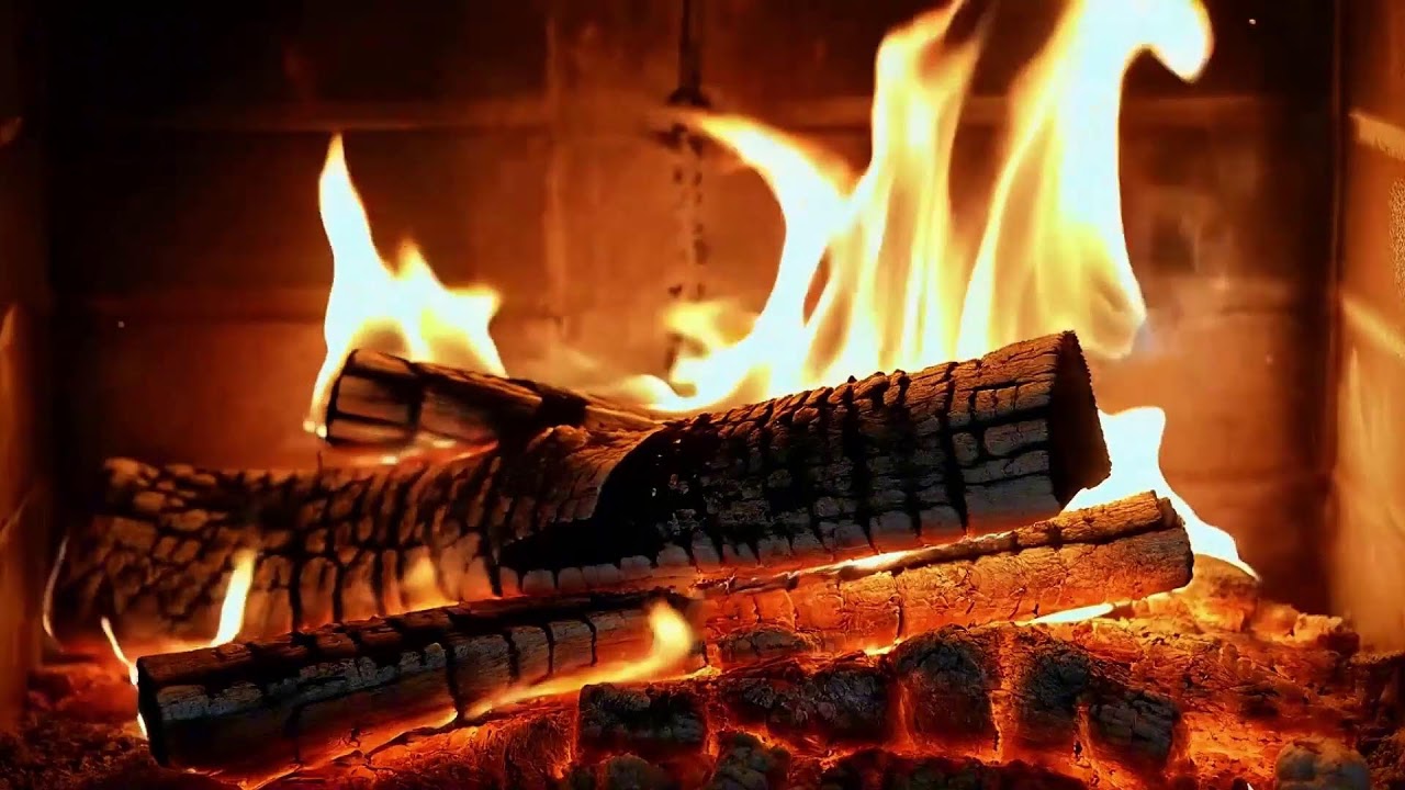 Cozy Fireplace Background with Calming Crackling Fire Audio for Sleep