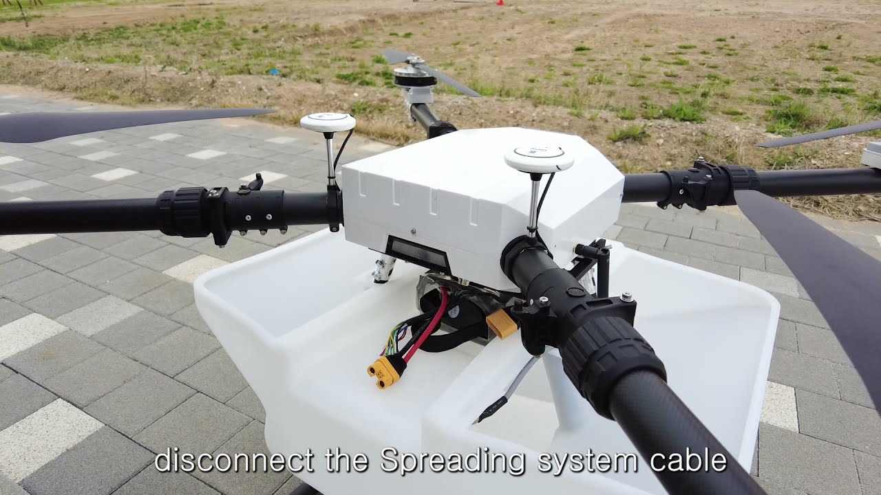 Presenting new easy interchangeable spreading to Spraying System Prex Q16 INTOSKY Agriculture drone.