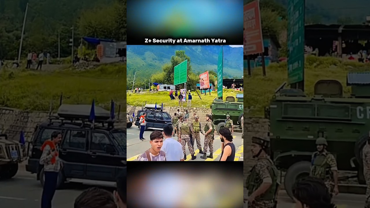 Z+ Security at Amarnath Yatra 😎|| #shorts #military #viralshorts
