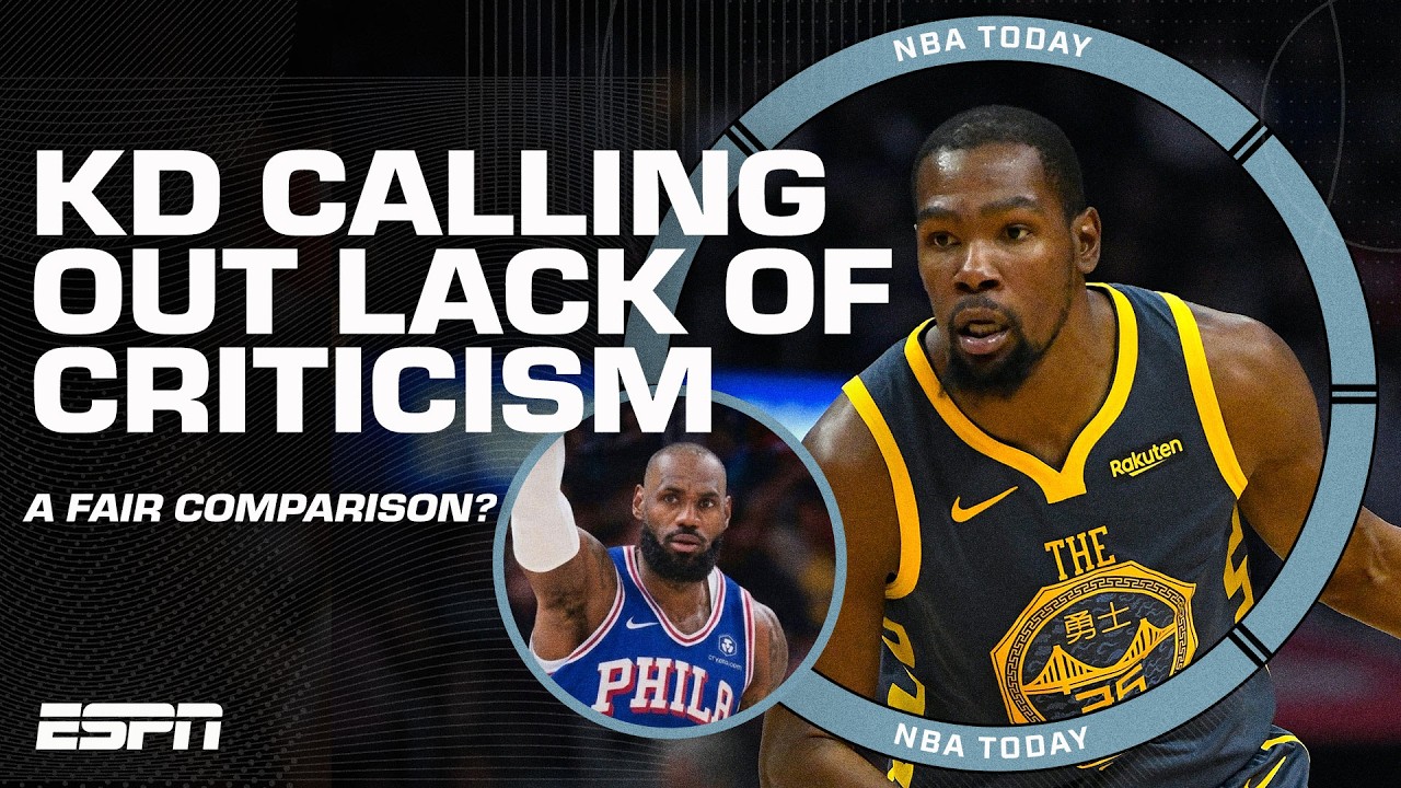 DOUBLE STANDARD!? Is Kevin Durant fair to compare the 76ers to the 2017 Warriors? | NBA Today