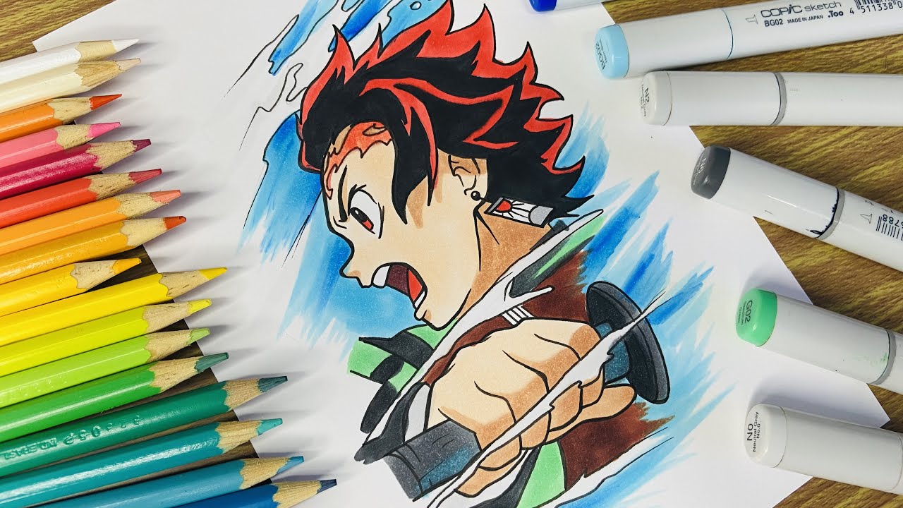 Como Desenhar o Tanjiro Kamado