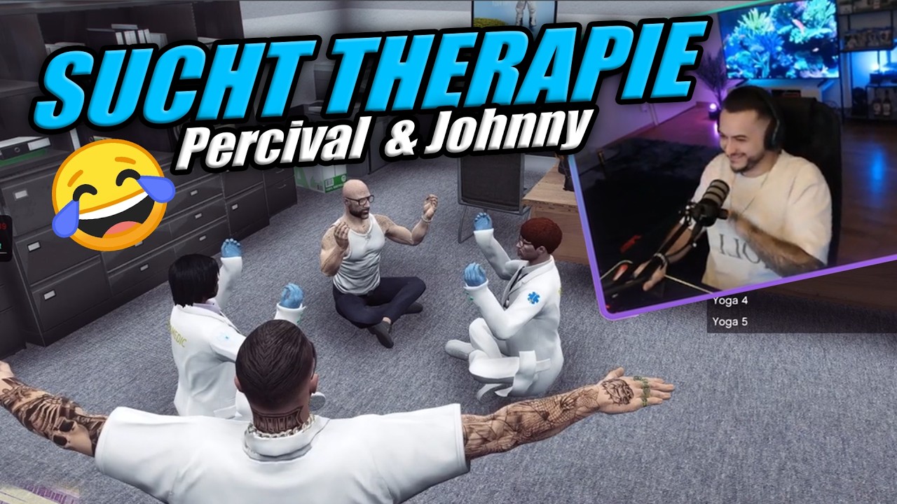 😂 SUCHT THERAPIE mit Percival & Johnny 😂 (LACHKICK) !! | Eduardo Estevez [NewLife] #gtarp #gaming
