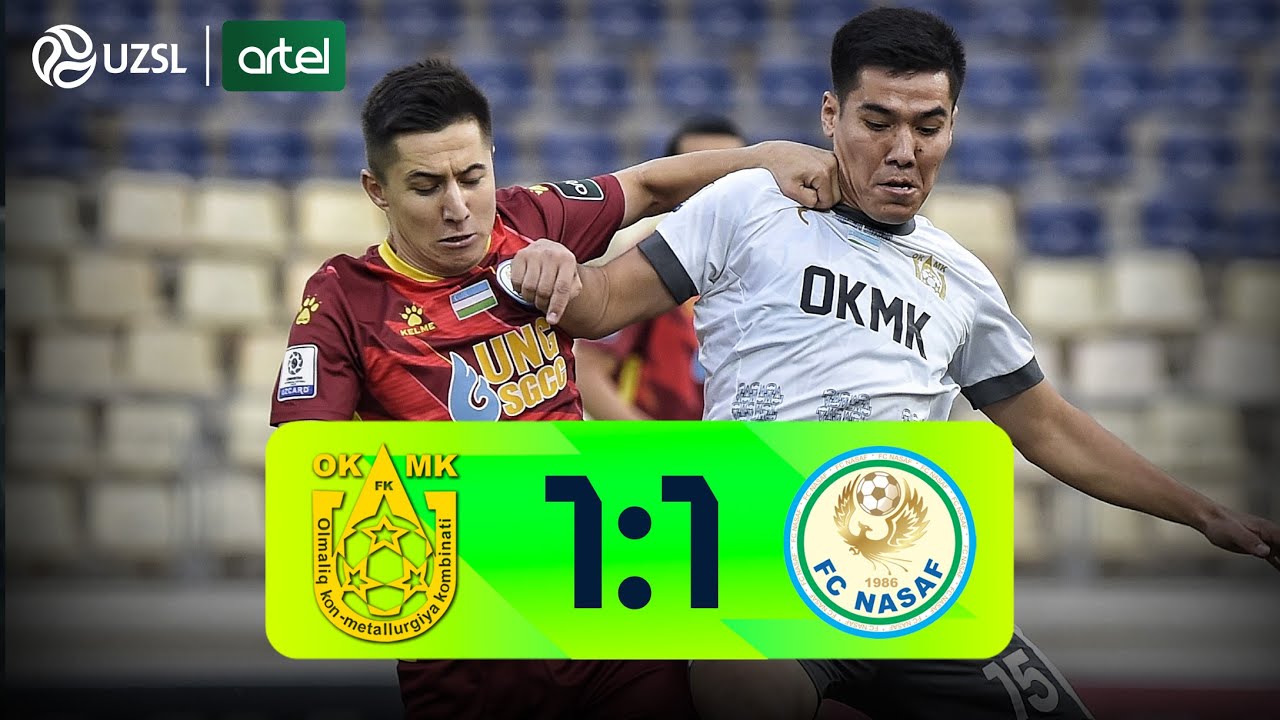 Superliga 26-tur. OKMK - Nasaf bahsida kiritilgan gollar va xavfli vaziyatlar (Highlights)
