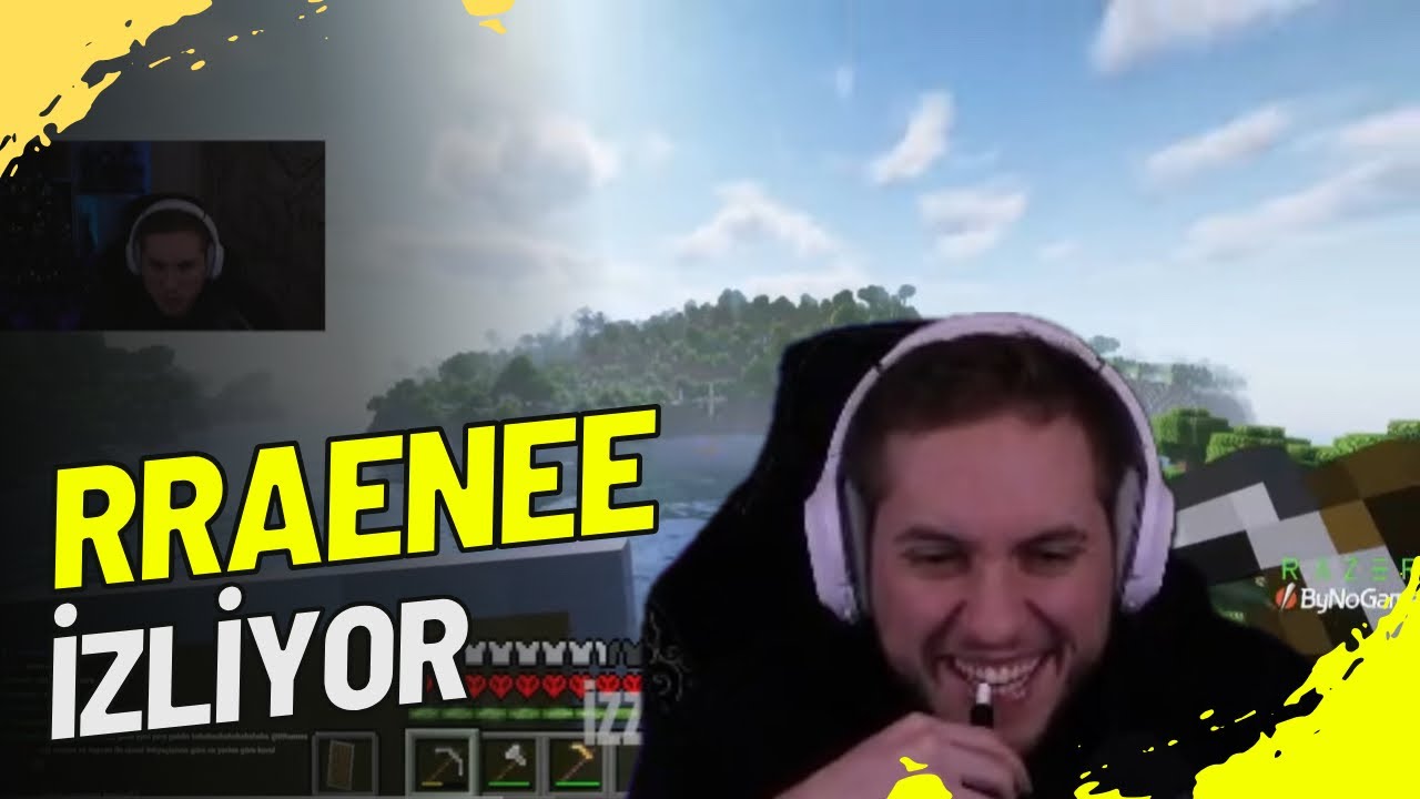 RRaenee SON HARDCORE BÜKÜCÜ - RRAENEE MİNECRAFT HARDCORE KOMİK ANLAR! İzliyor 