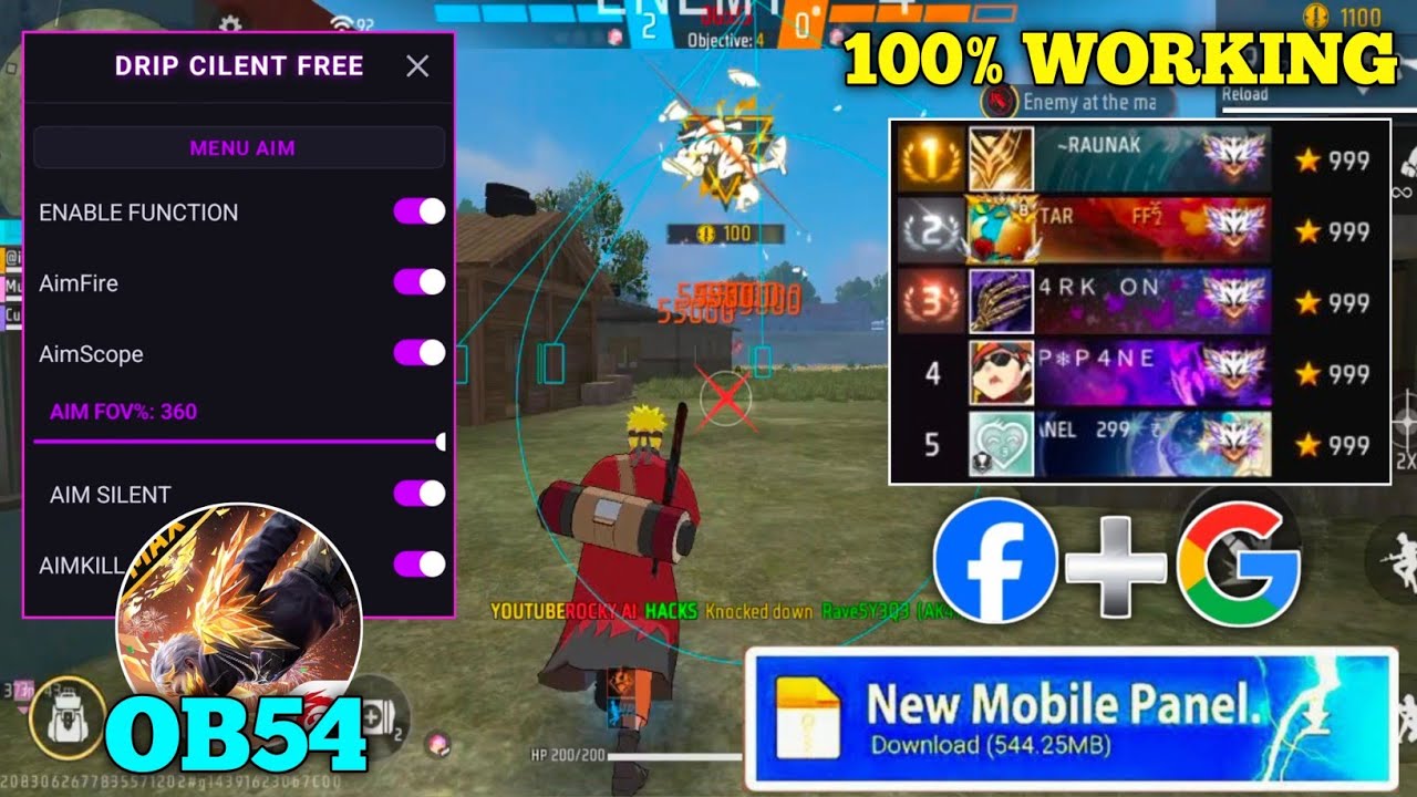 OB54 Free Fire Panel Mobile 🔥 FF Antiban Panel | Free Fire Hack New 💯 FF Injector 2026 | FF Panel