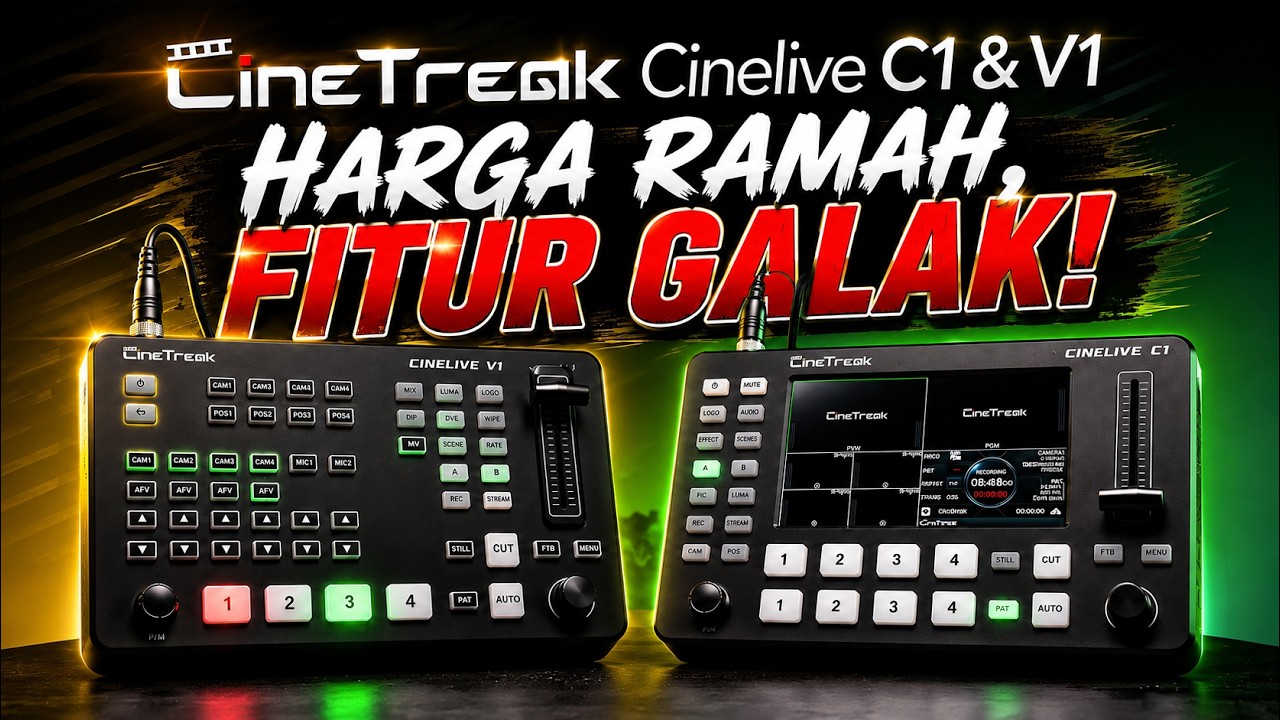 Yang Suka Main Multicam & Live Stream Merapat! Cinetreak C1 & V1 Full Review