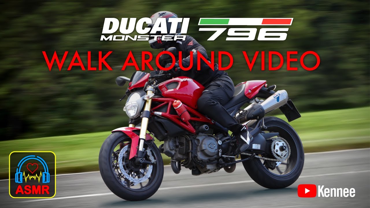 DUCATI MONSTER 796 | Walk Around & Termignoni Exhaust Sound Check [ASMR]
