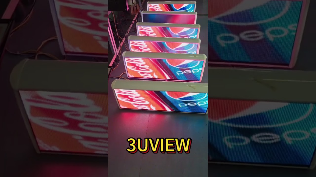3uview P5 taxi roof/top led display #dooh #leddisplay #mobileadvertisingdisplay