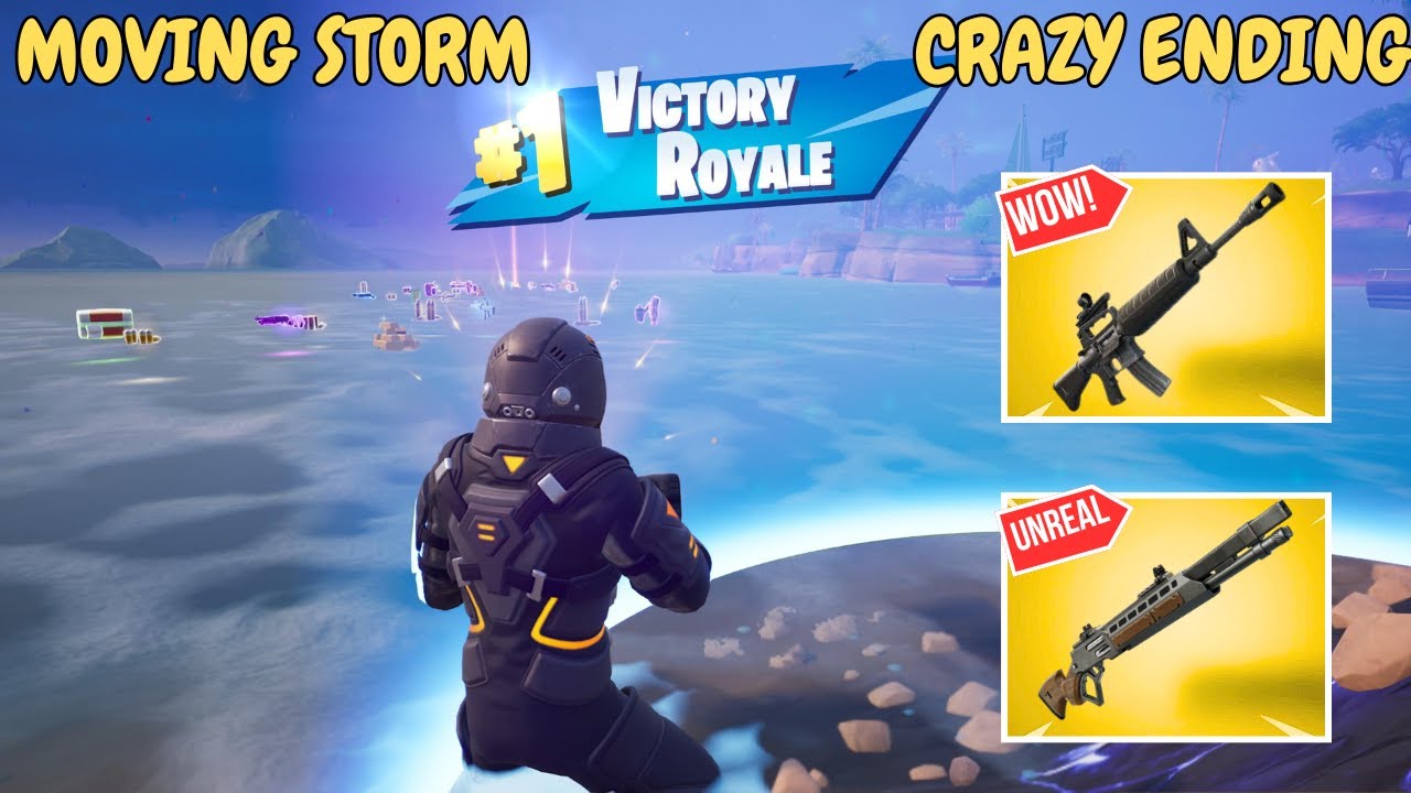 Fortnite High Elimination Crazy Ending Moving Storm Gameplay Chapter 7 Zero Build