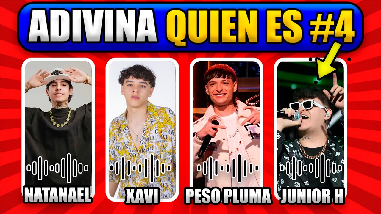 ADIVINA quien CANTA estos CORRIDOS TUMBADOS #4 que están en TENDENCIA Play Quiz | quiz trivia