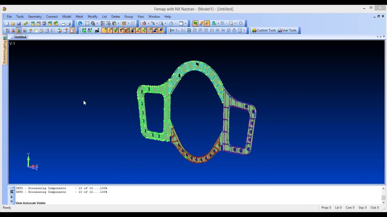 Femap 11.4: Урок № 2. Построение геометрических моделей
