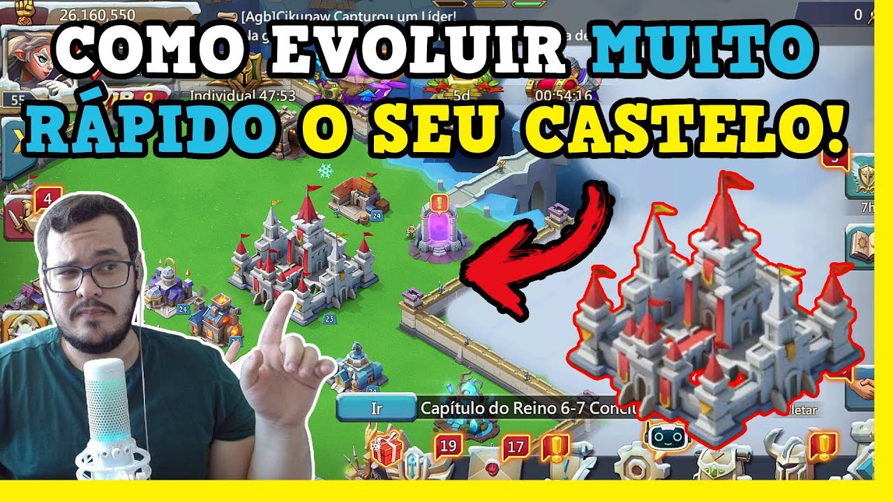COMO EVOLUIR O CASTELO 25 EM POUCAS HORAS! Lords Mobile