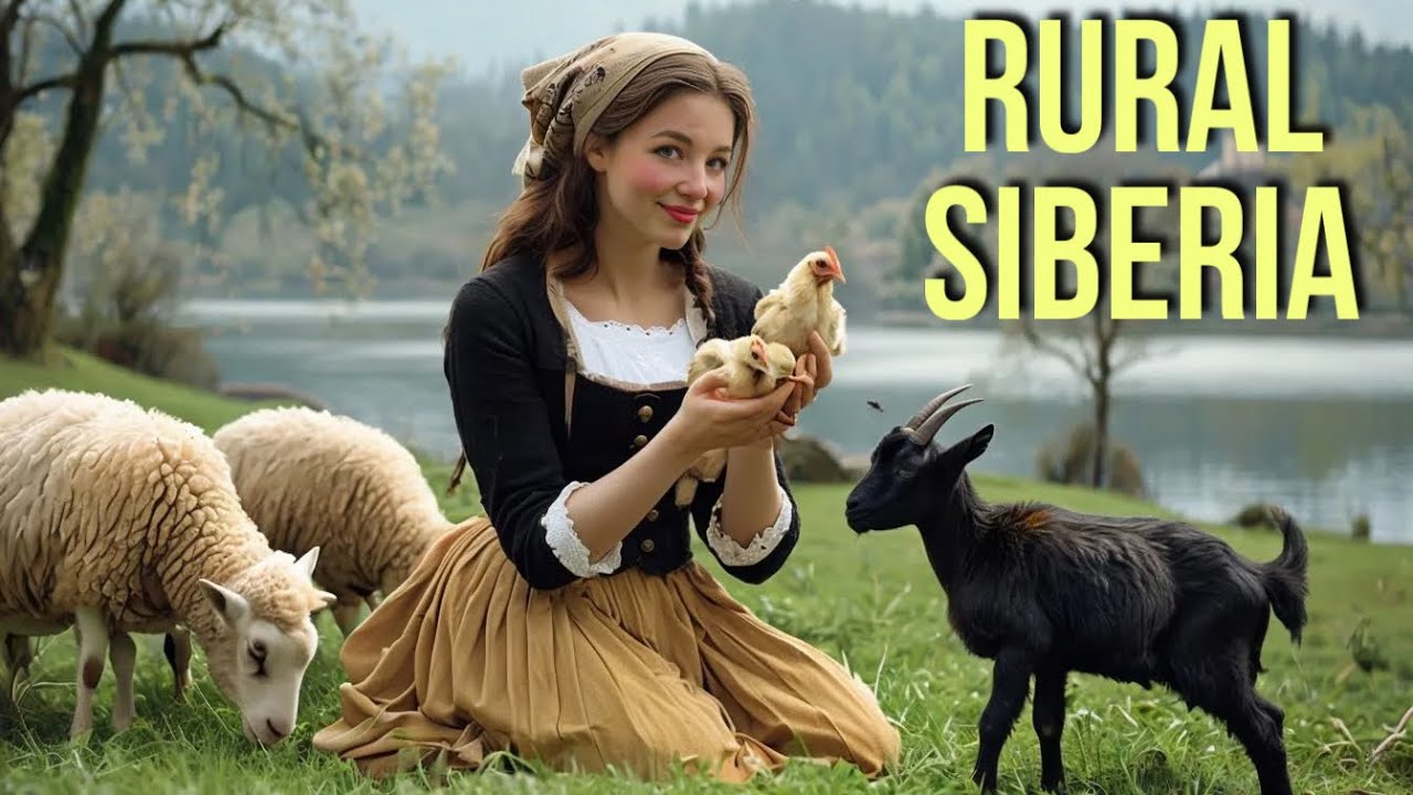 My small RUSSIAN FARM: 6 Eggs Every Day, Fertile Soil, Rabbits, Goats 🐐Life of a COUNTRY GIRL 🐄