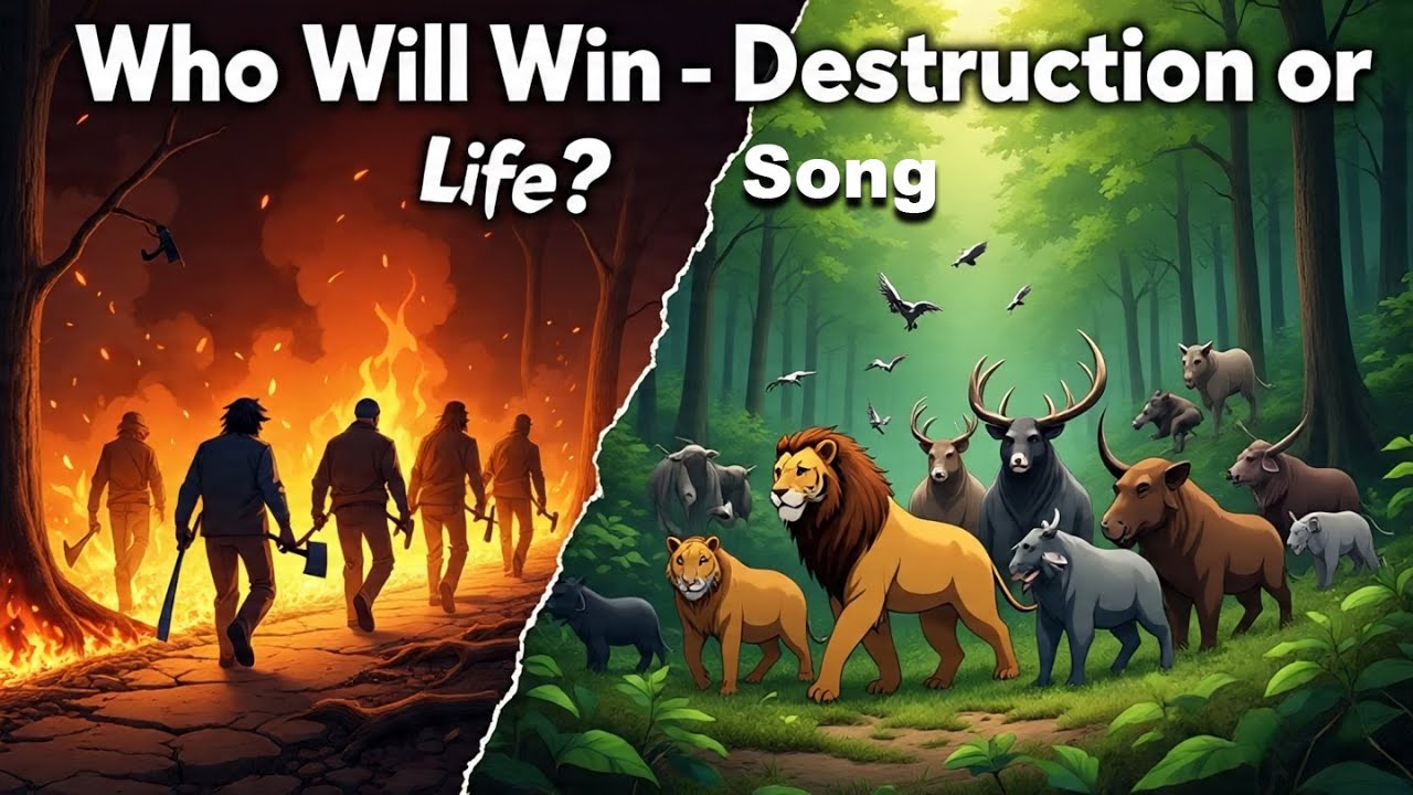 Humans cutting Trees and deforestation || Animals enter into city for Food Shelter Emotional video
