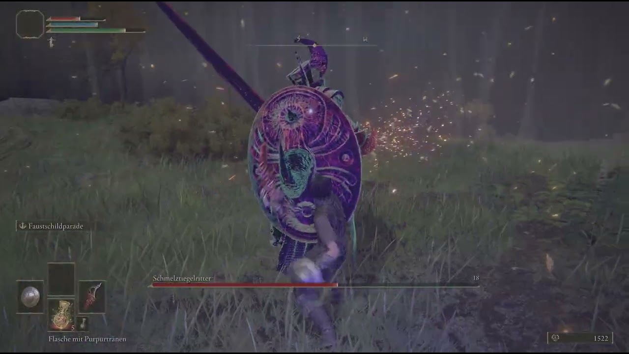 Eldenring Crucible Knight vs Bandit